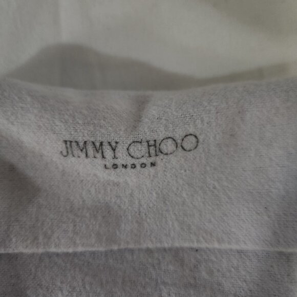 Rare Authentic Jimmy Choo London Coin Purse with Dust Bag and Keychain Red Gold - Picture 10 of 11